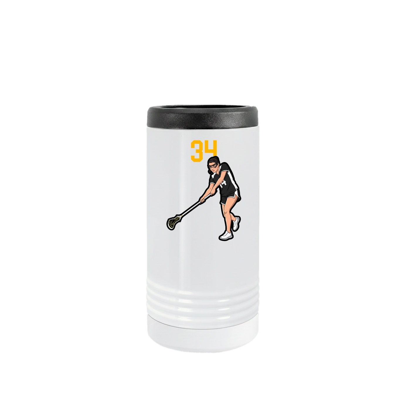 Slim Beverage Holder — Number Top in White