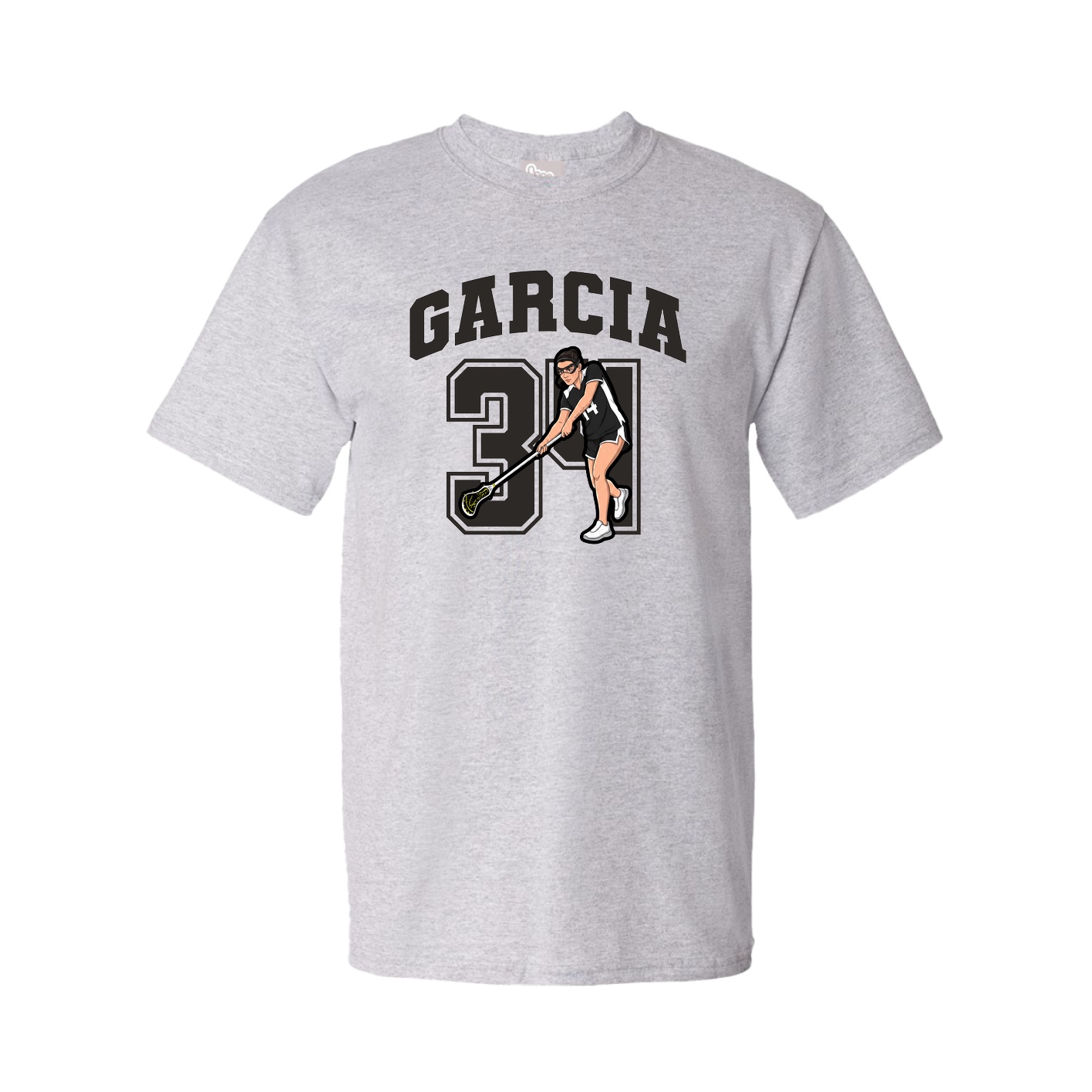 Youth Tee — Number in Grey