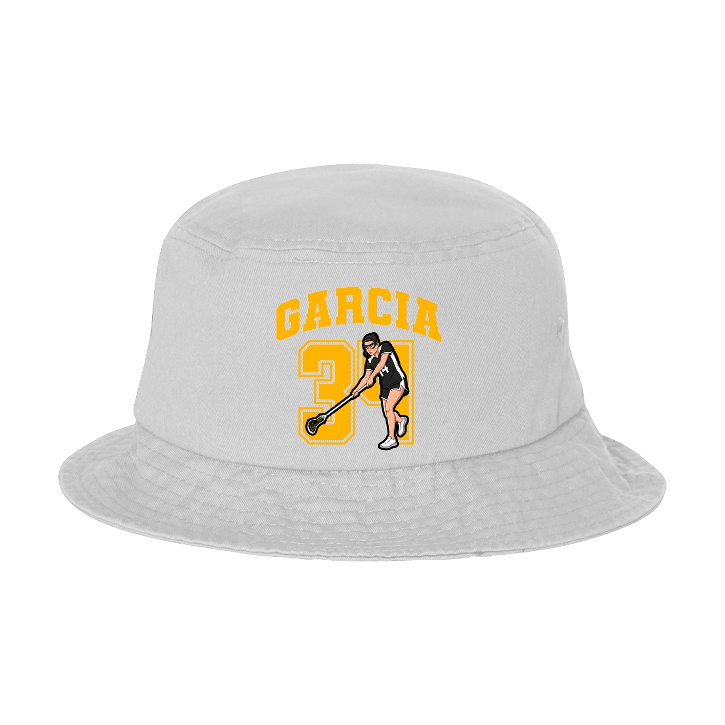 Bucket Cap — Number in White