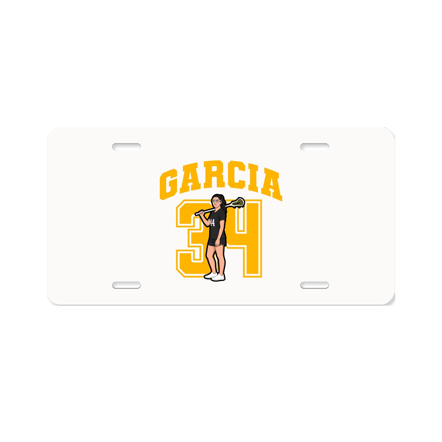 License Plate — Number in Classic