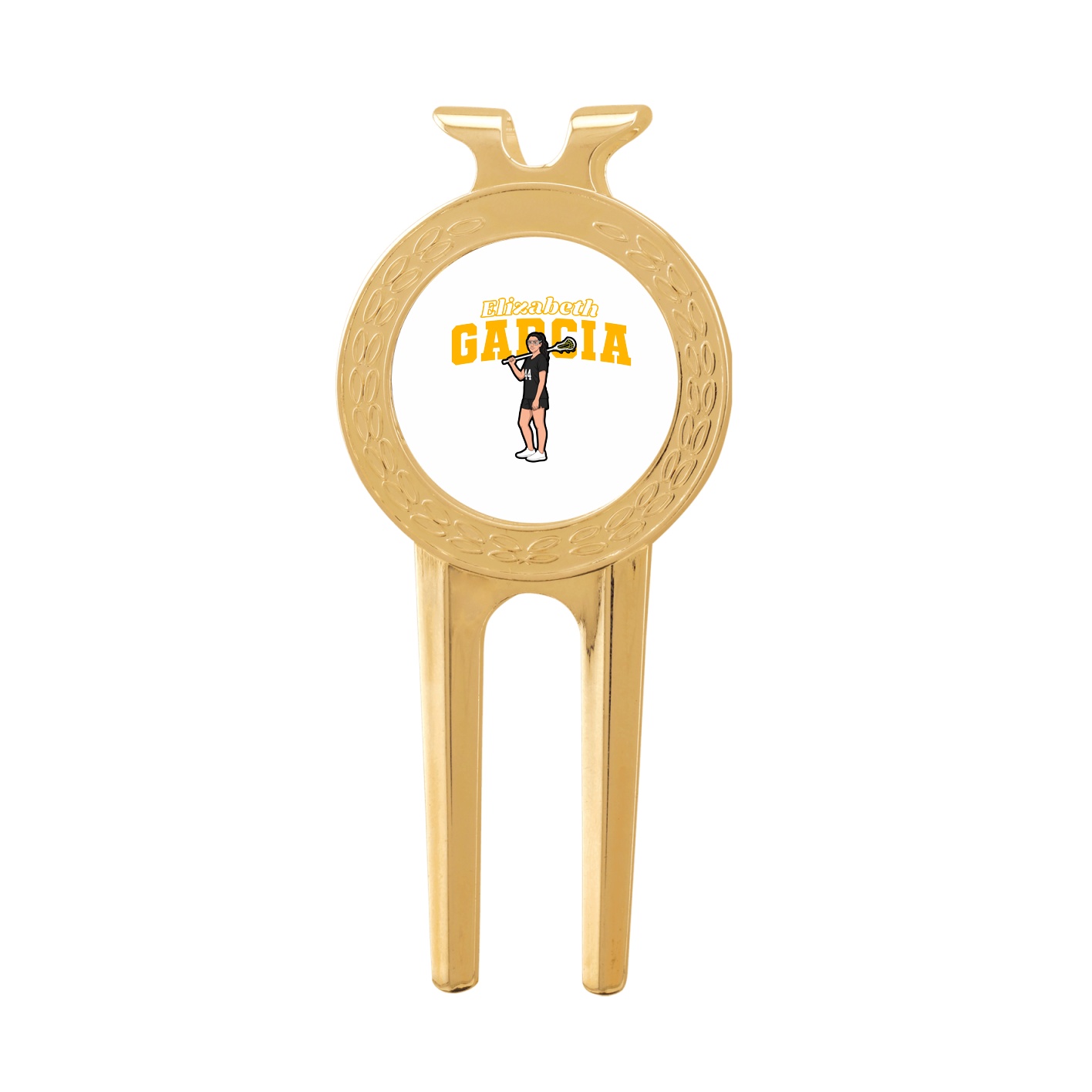 Divot Tool with Ball Marker — Name Arch in Classic