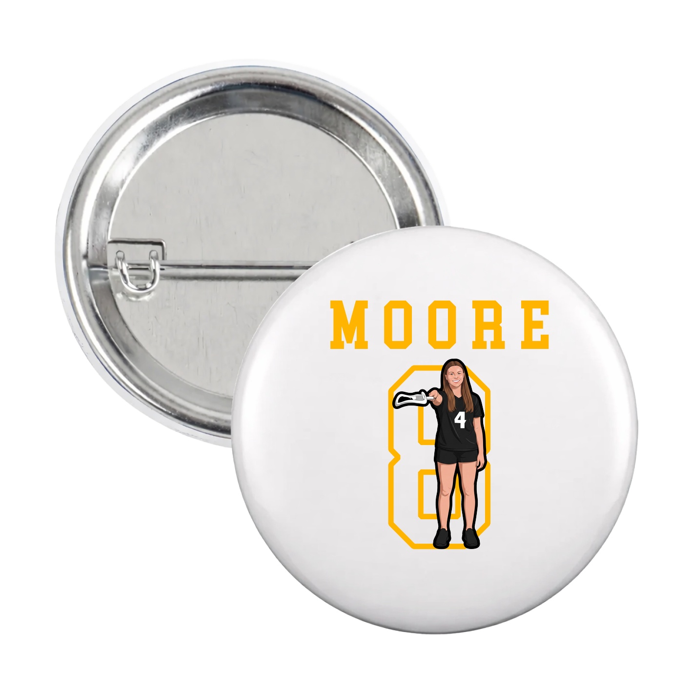 Game Day Button — Shirsey in White