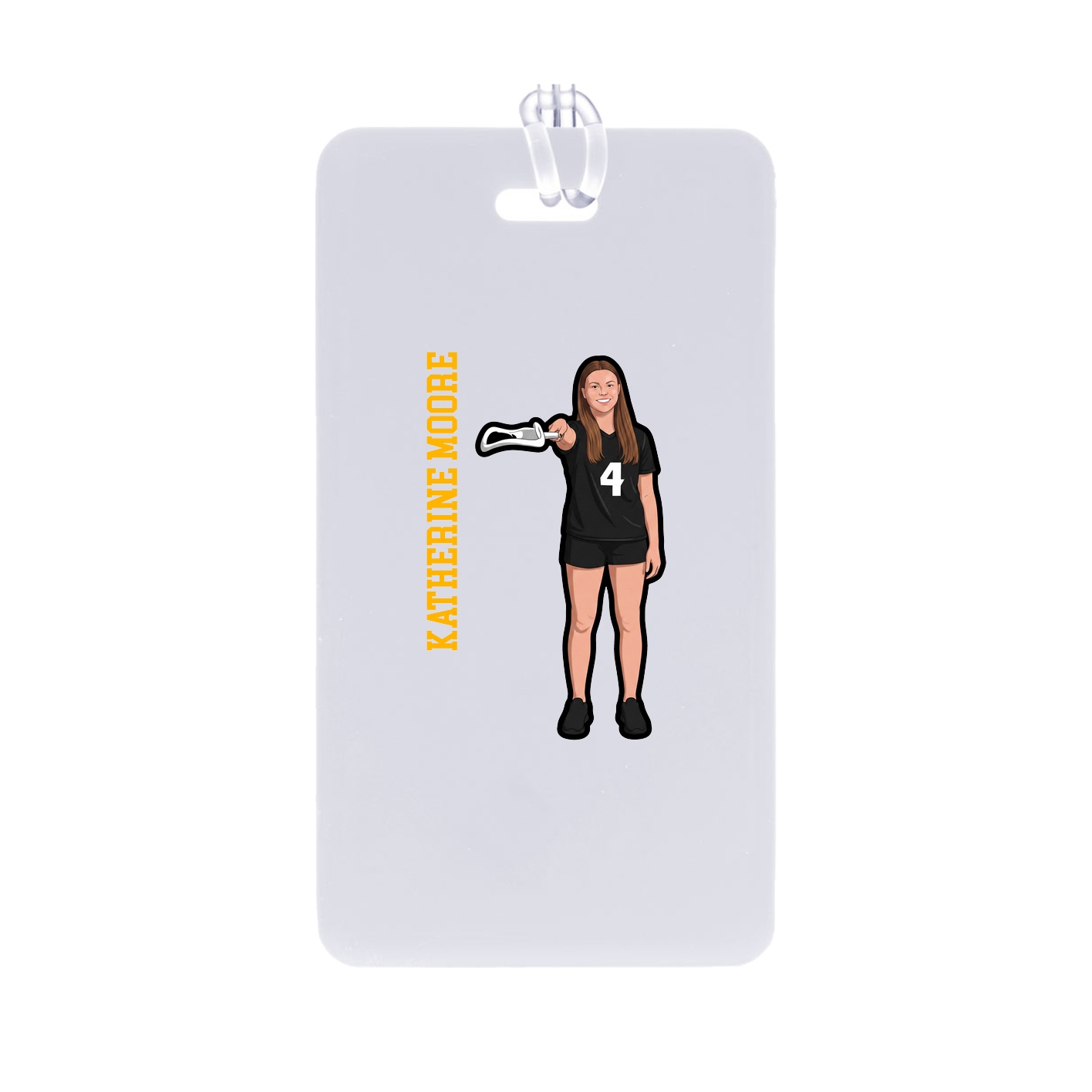 Bag Tag — Name Vertical in Classic