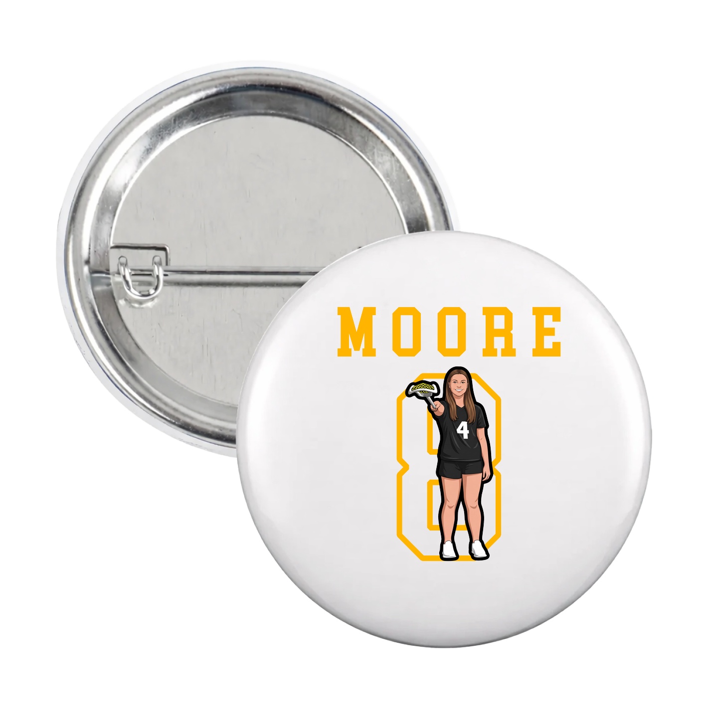 Game Day Button — Shirsey in White