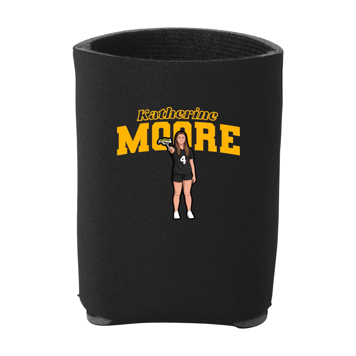 Can Holder — Name Arch in Black