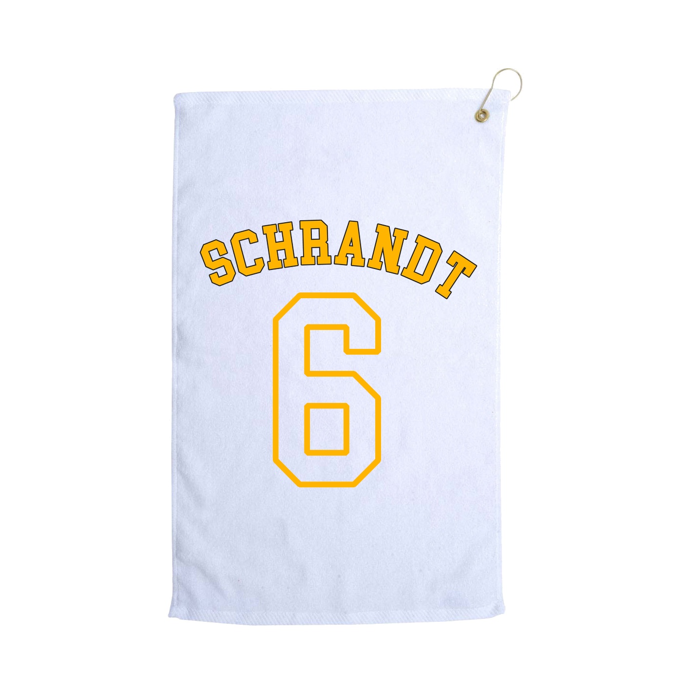 Golf Towel — Shirsey Arch in White