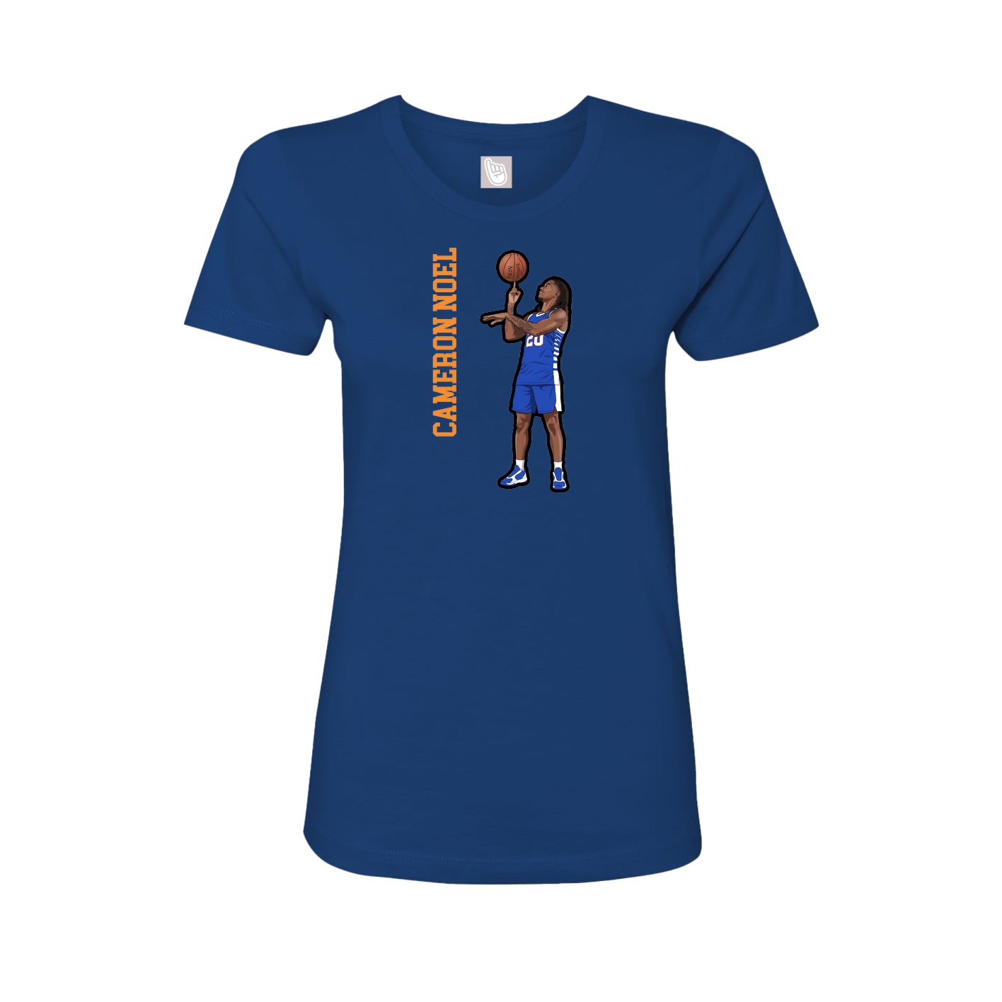 Womens Tee — Name Vertical in Royal