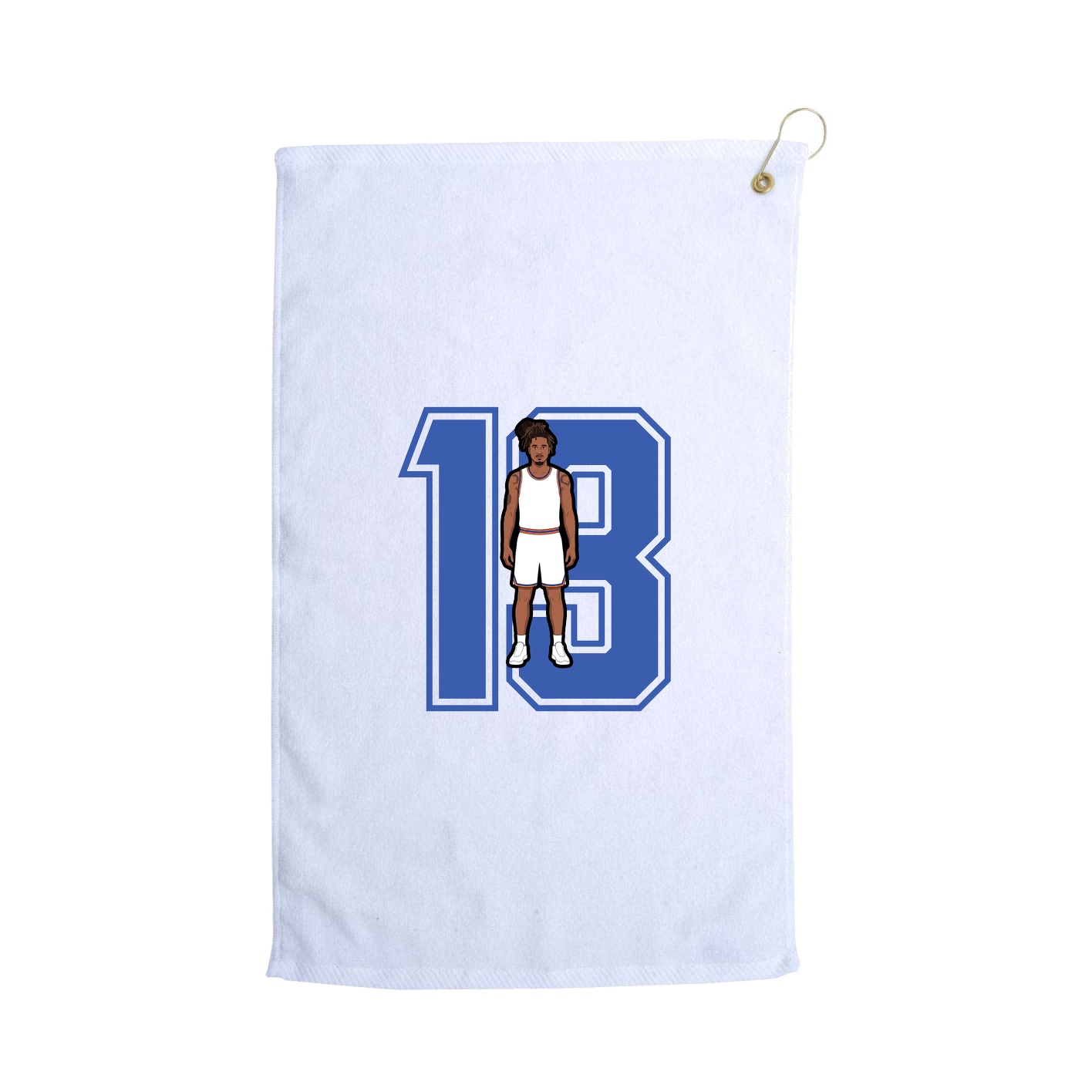 Golf Towel — Number in White