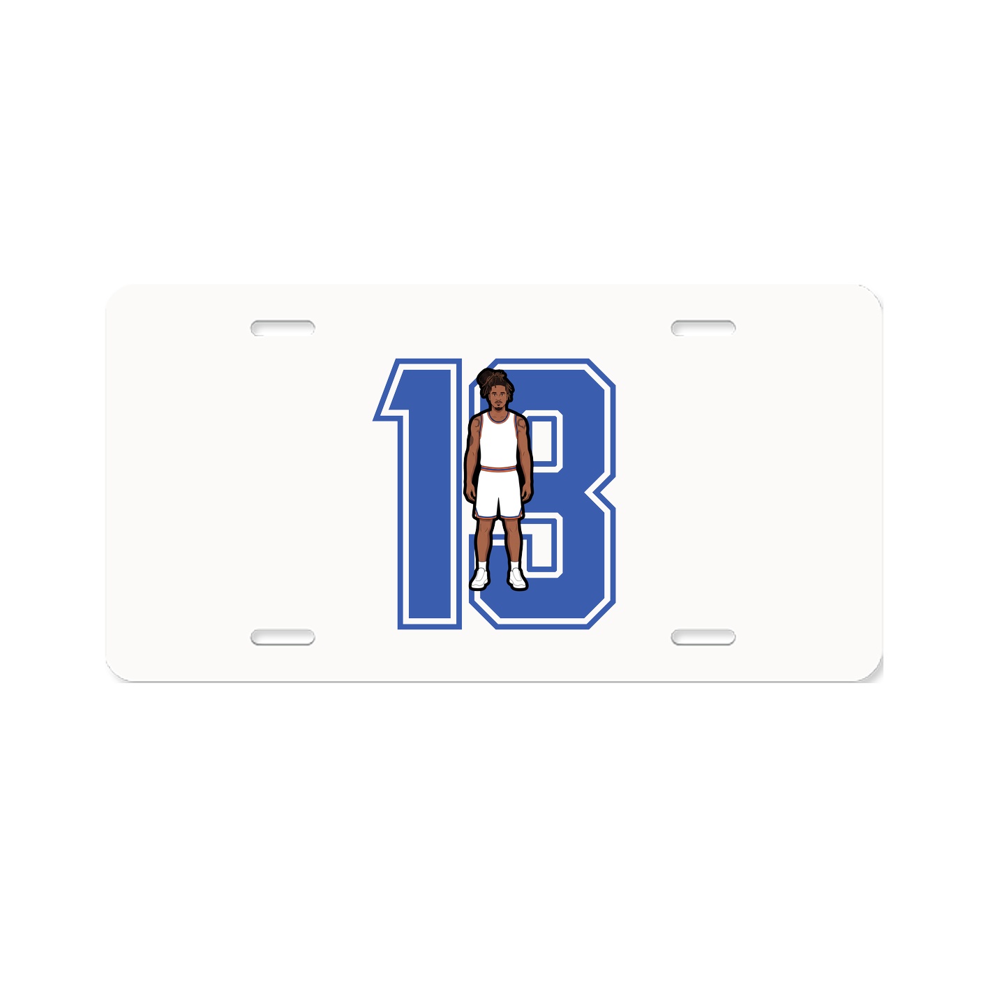 License Plate — Number in Classic