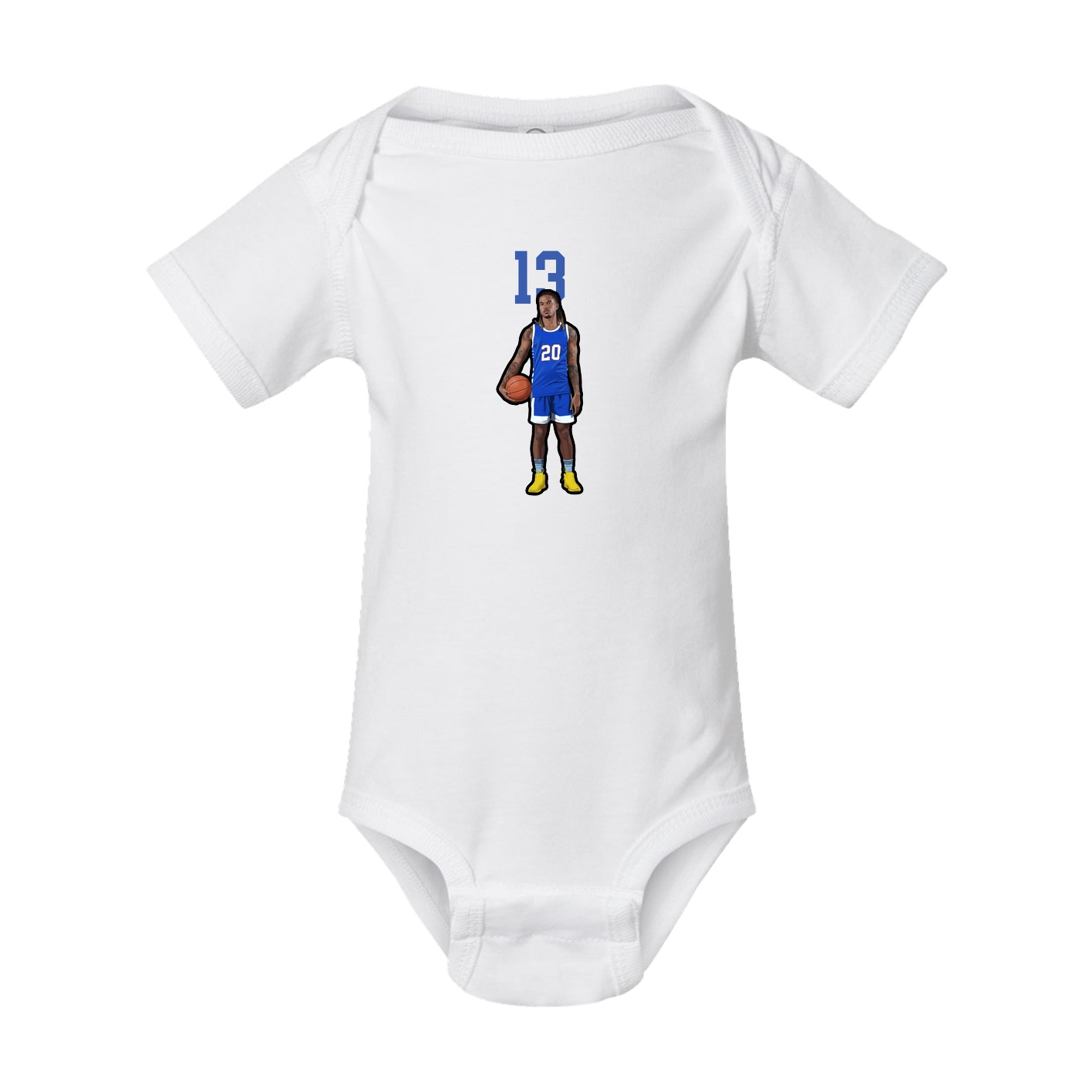 Baby Onesie — Number Top in White