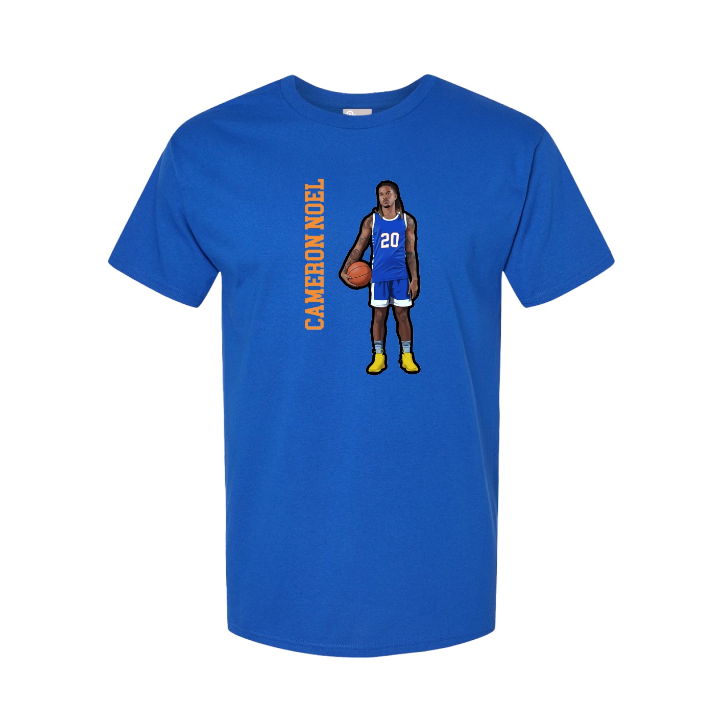 Youth Tee — Name Vertical in Royal