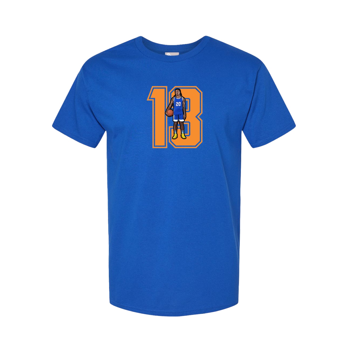Youth Tee — Number in Royal