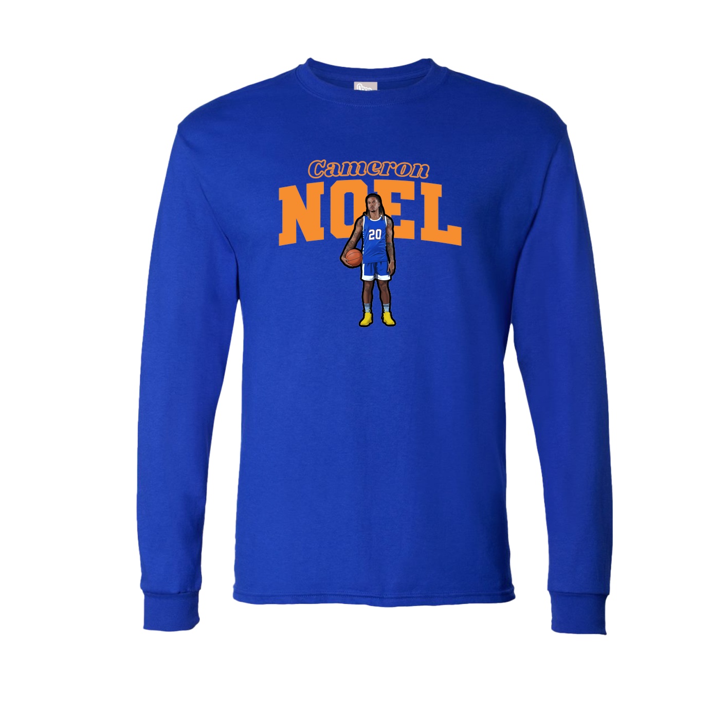 Long Sleeve Tee — Name Arch in Royal