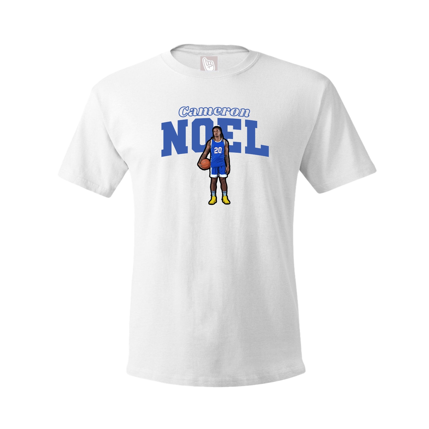 Youth Tee — Name Arch in White