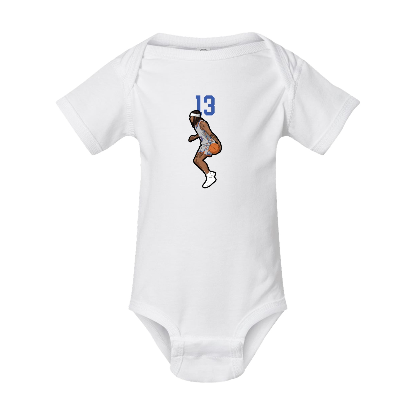 Baby Onesie — Number Top in White