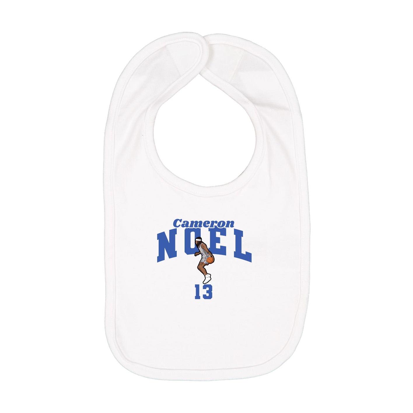 Infant Bib — Signature Arch in White