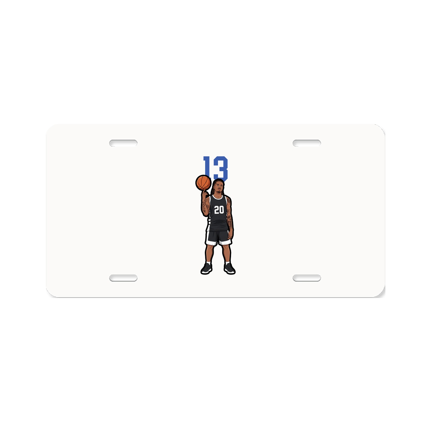 License Plate — Number Top in Classic