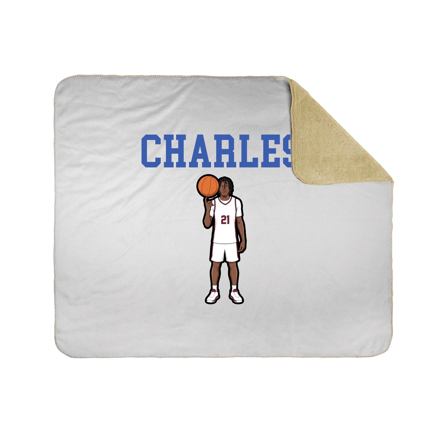 Throw Blanket — Shirsey in White