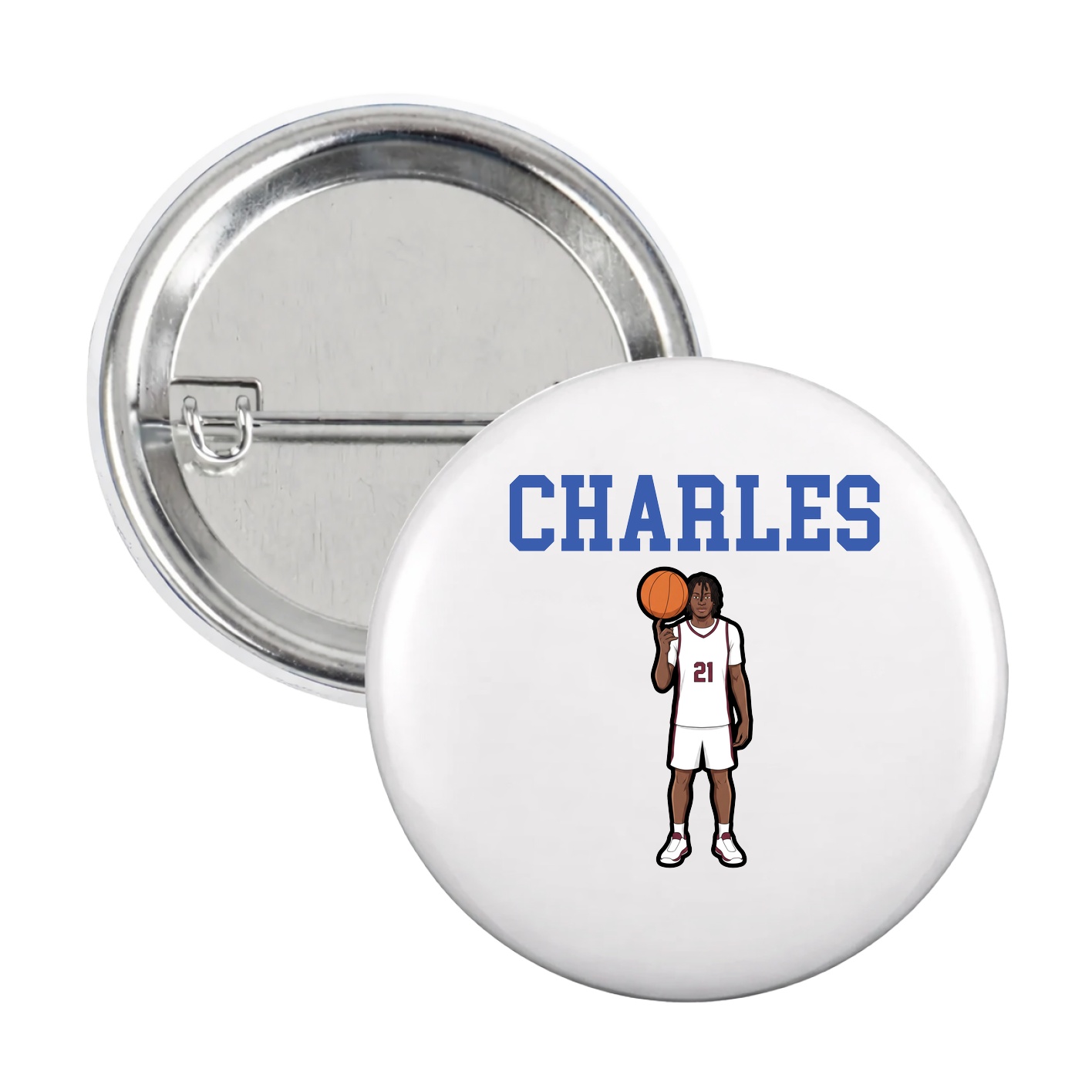 Game Day Button — Shirsey in White