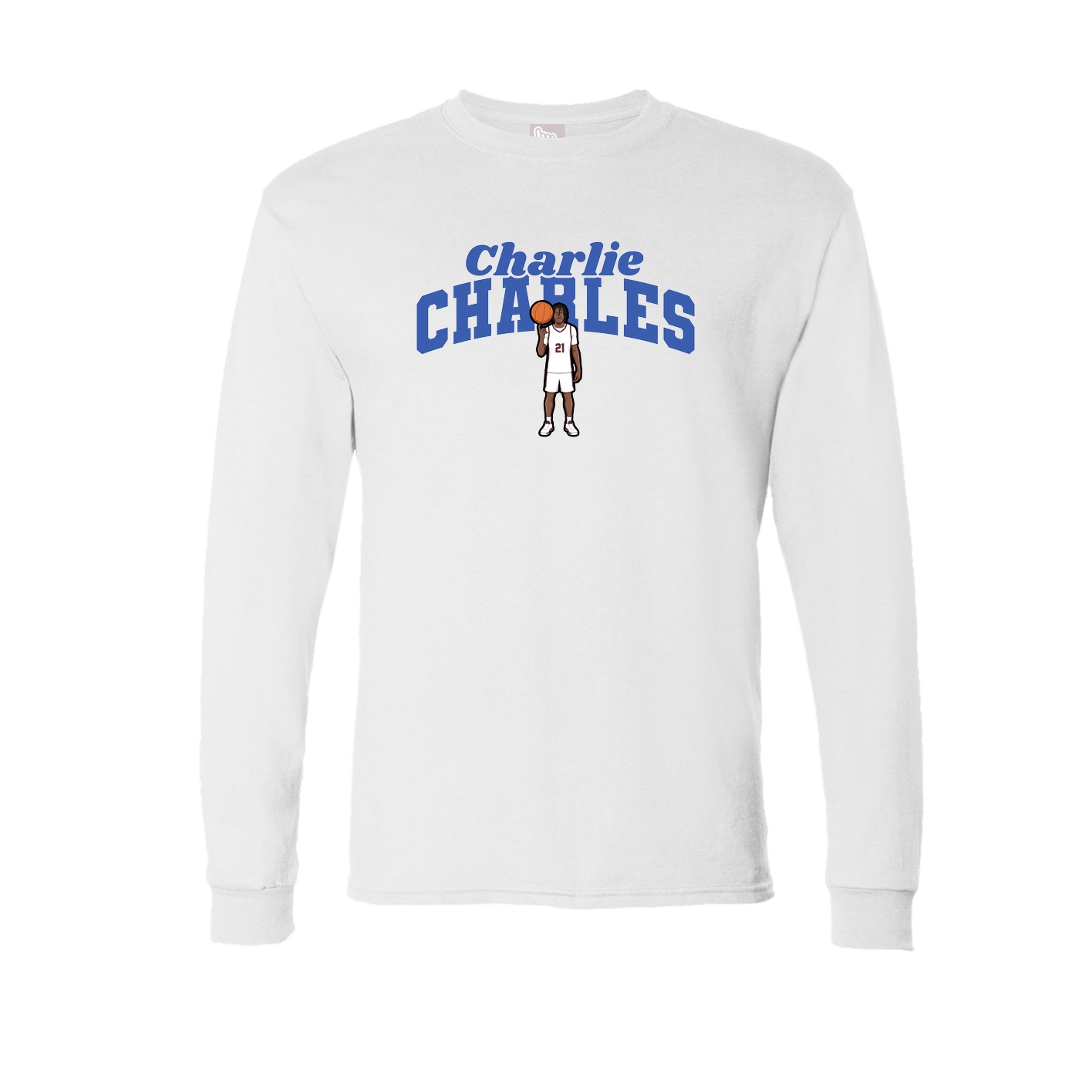 Long Sleeve Tee — Signature Arch in White
