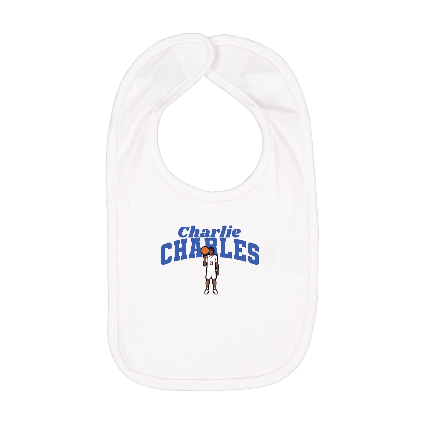 Infant Bib — Signature Arch in White