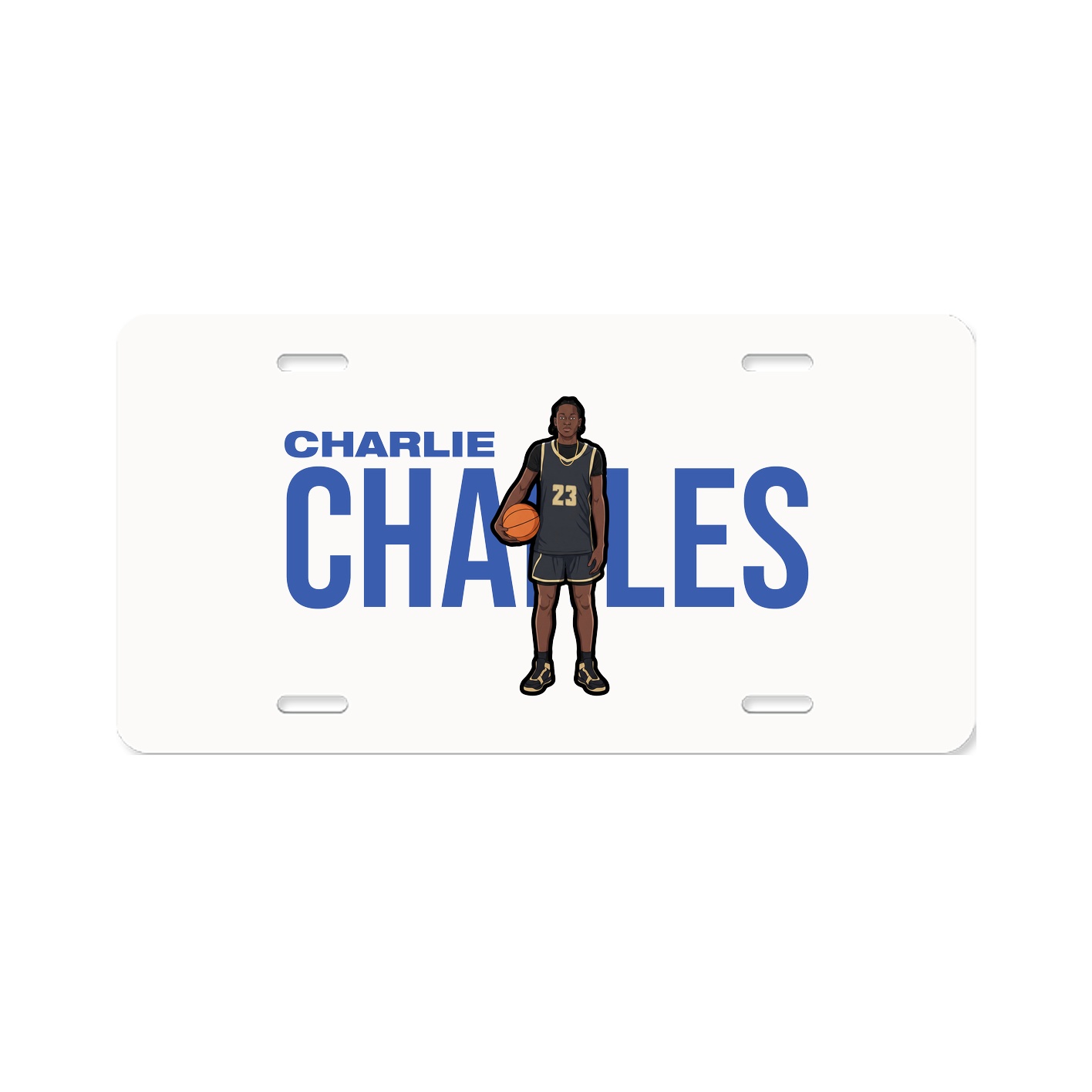 License Plate — Player Name in Classic