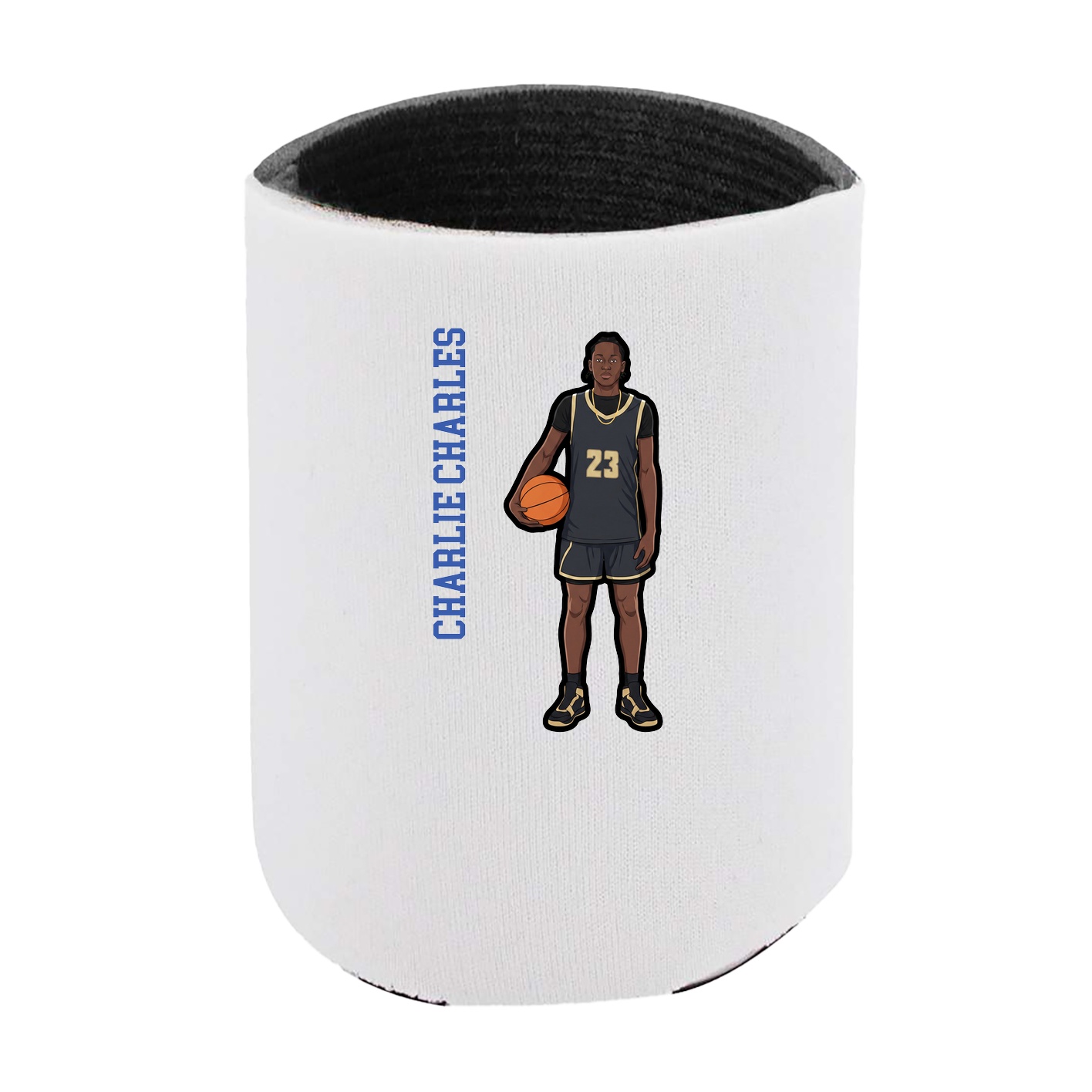 Can Holder — Name Vertical in White