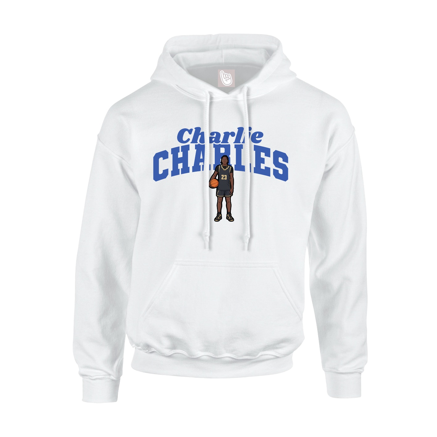 Hoodie — Signature Arch in White
