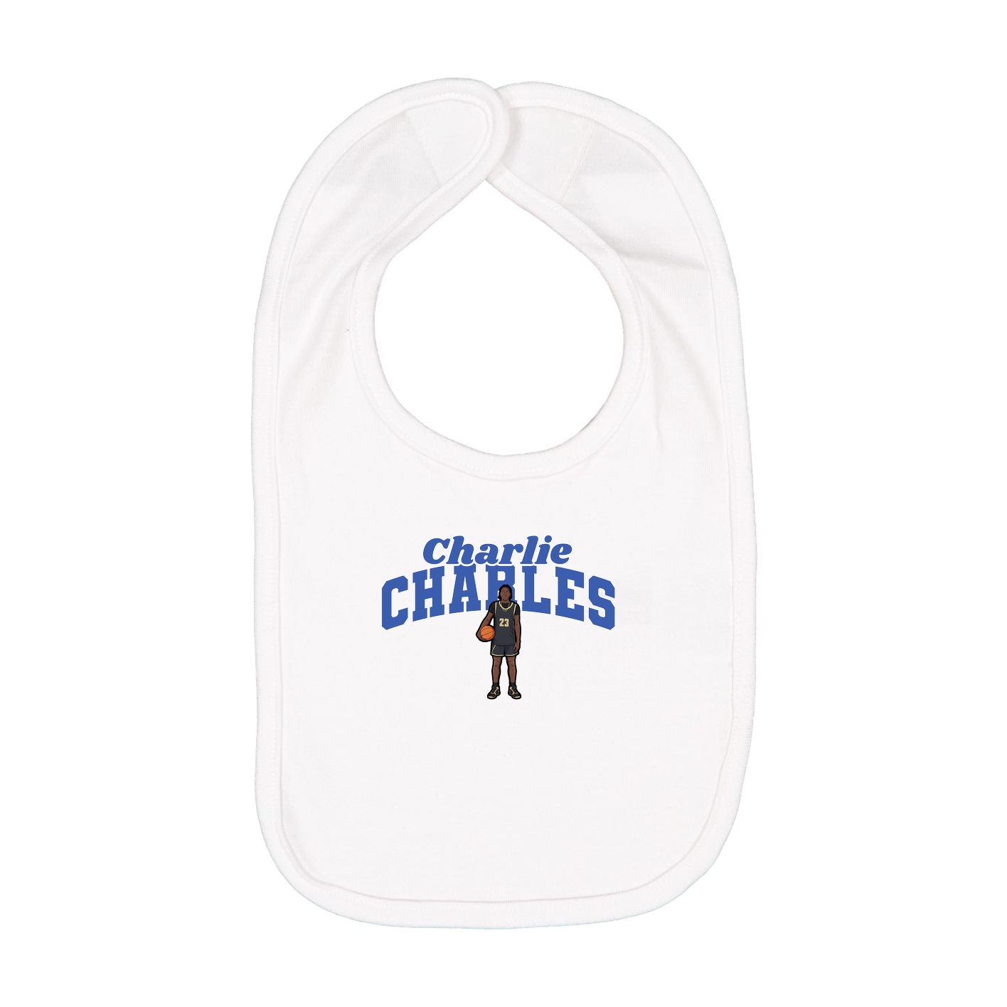 Infant Bib — Signature Arch in White