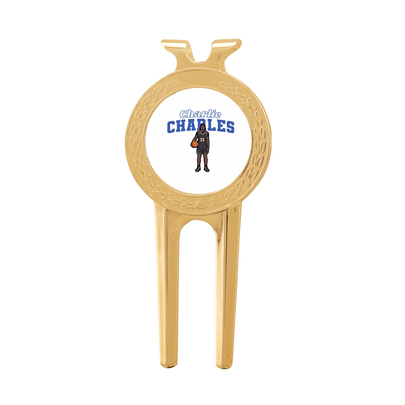 Divot Tool with Ball Marker — Name Arch in Classic
