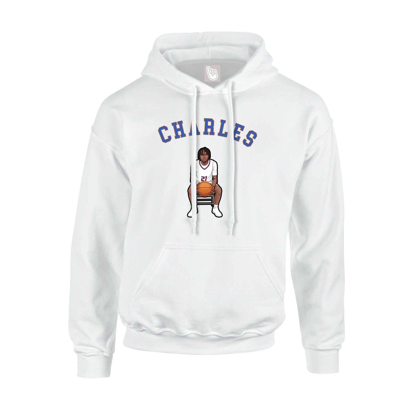 Hoodie — Shirsey Arch in White