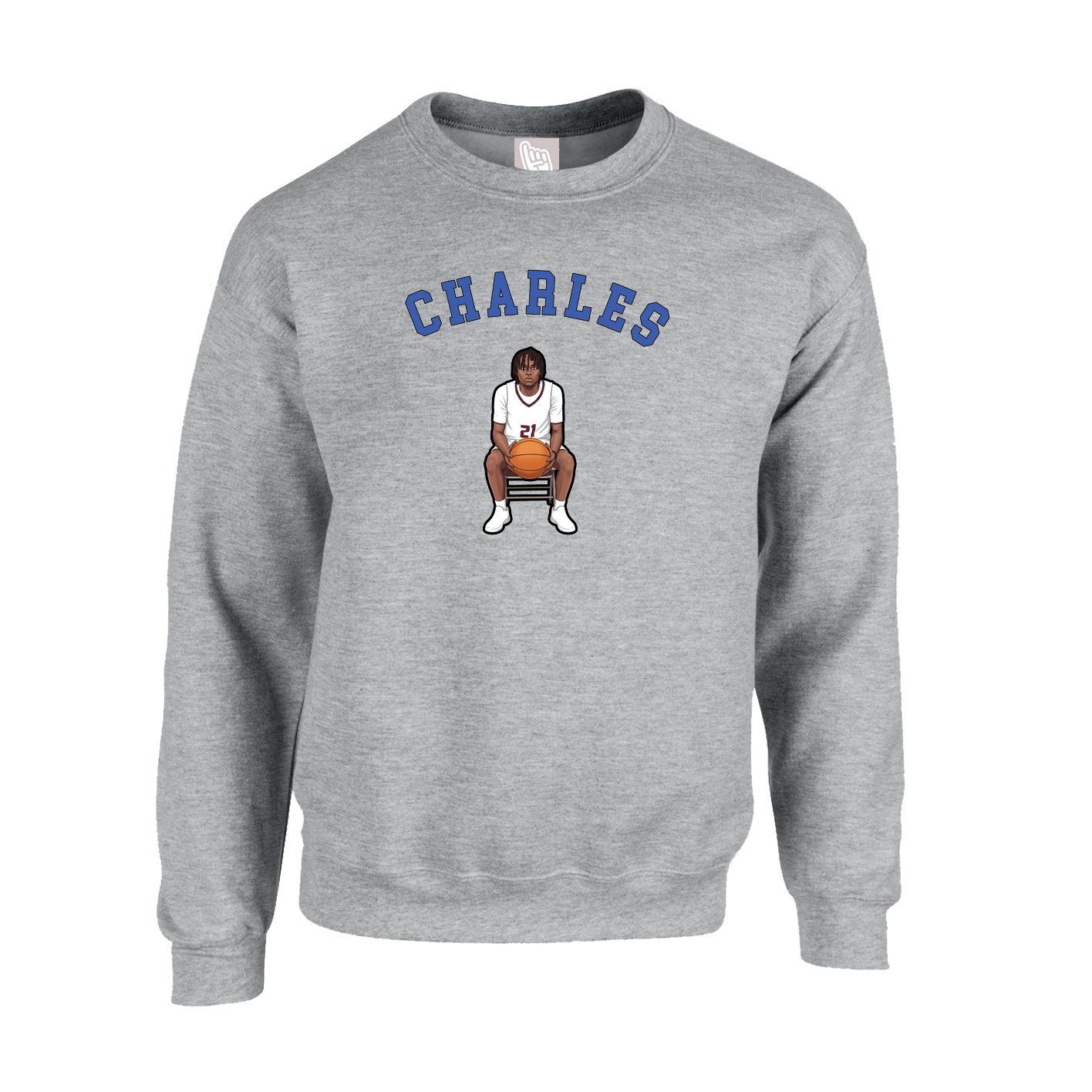 Fleece Crew — Shirsey Arch in Grey