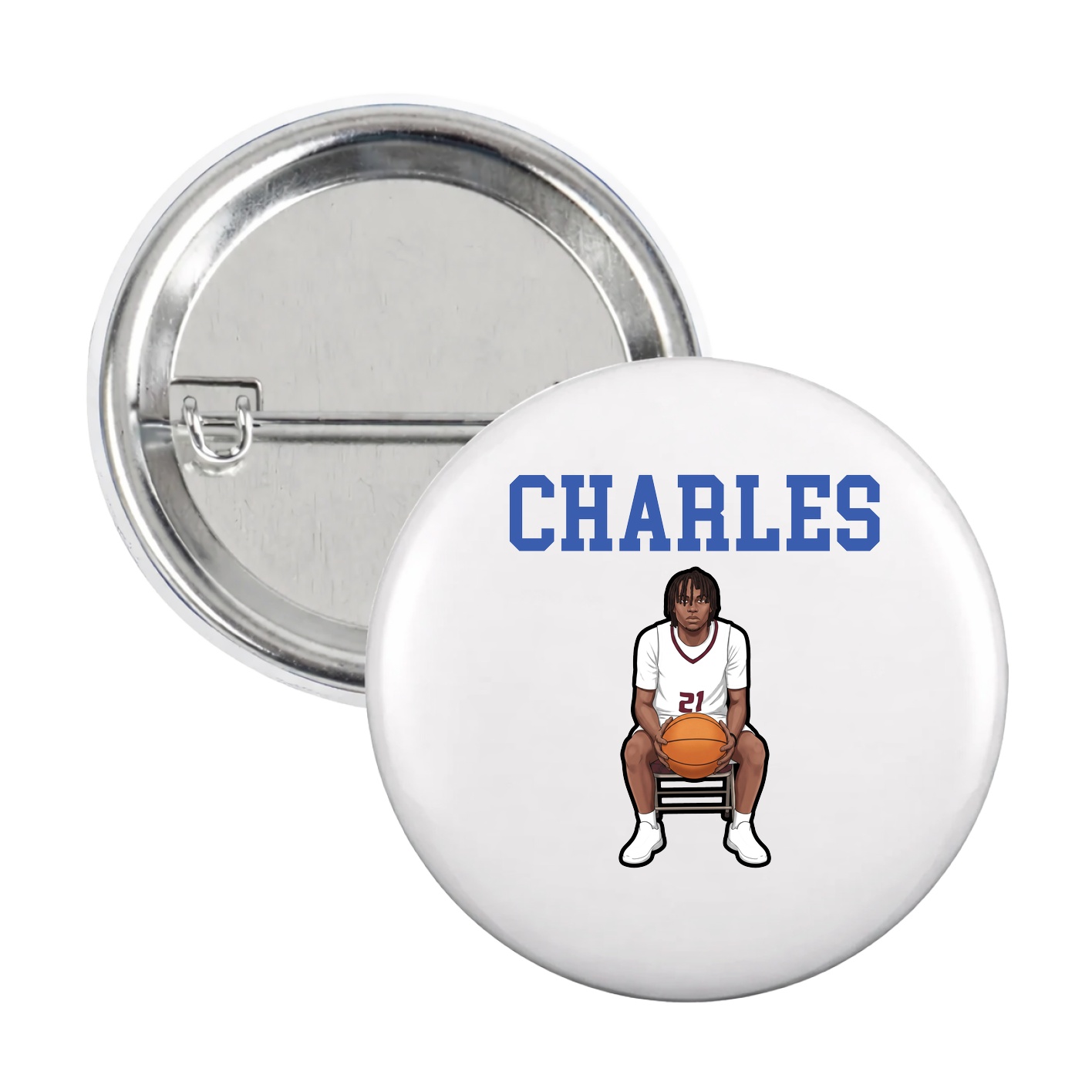 Game Day Button — Shirsey in White