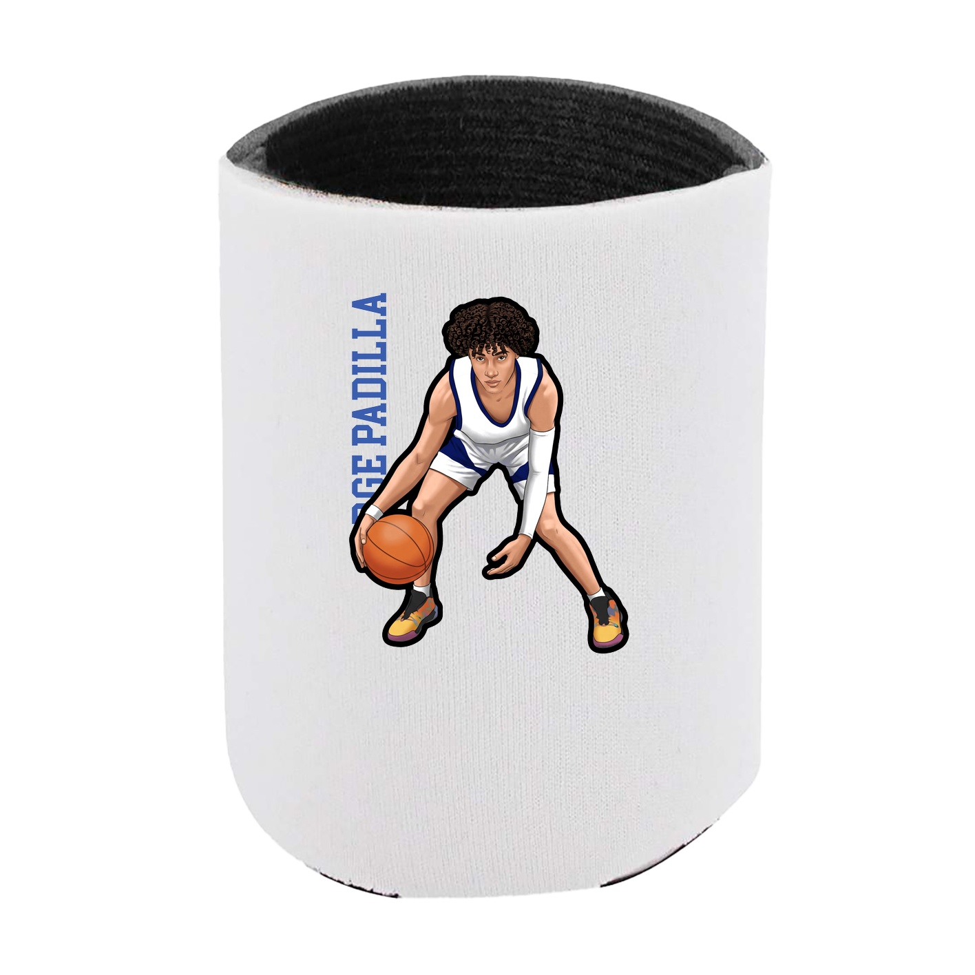 Can Holder — Name Vertical in White