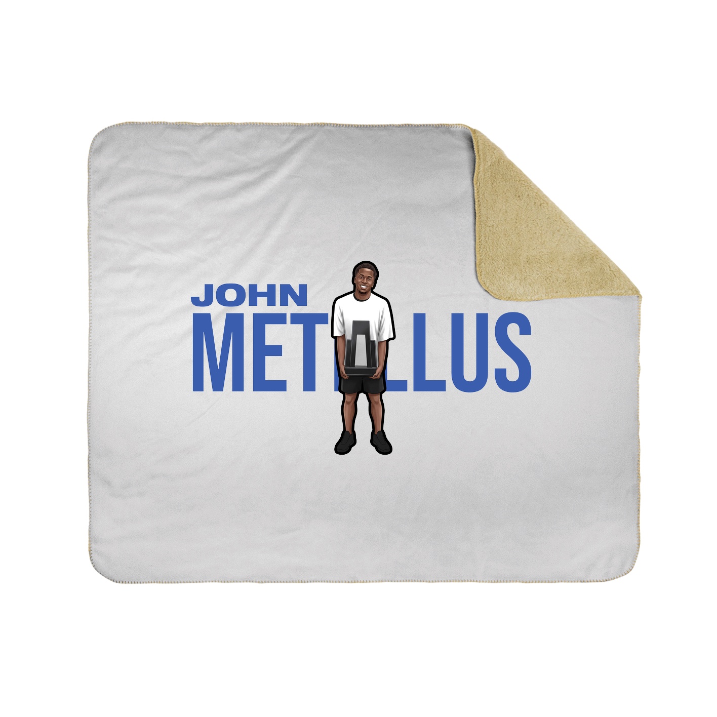 Throw Blanket — Player Name in White