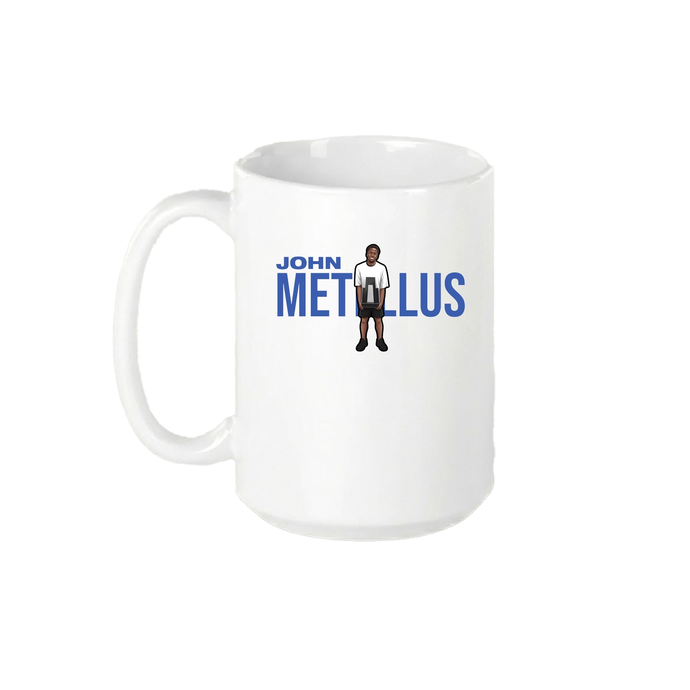15oz Coffee Mug — Player Name in White