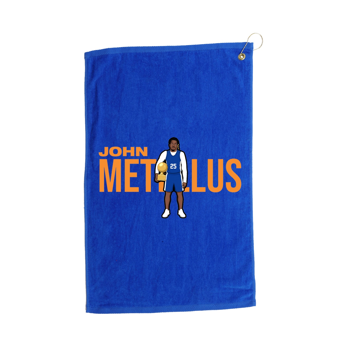 Golf Towel — Player Name in Royal