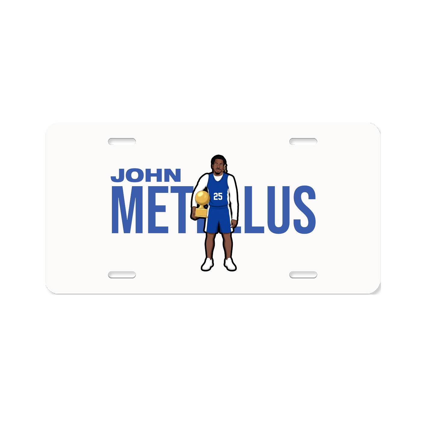 License Plate — Player Name in Classic