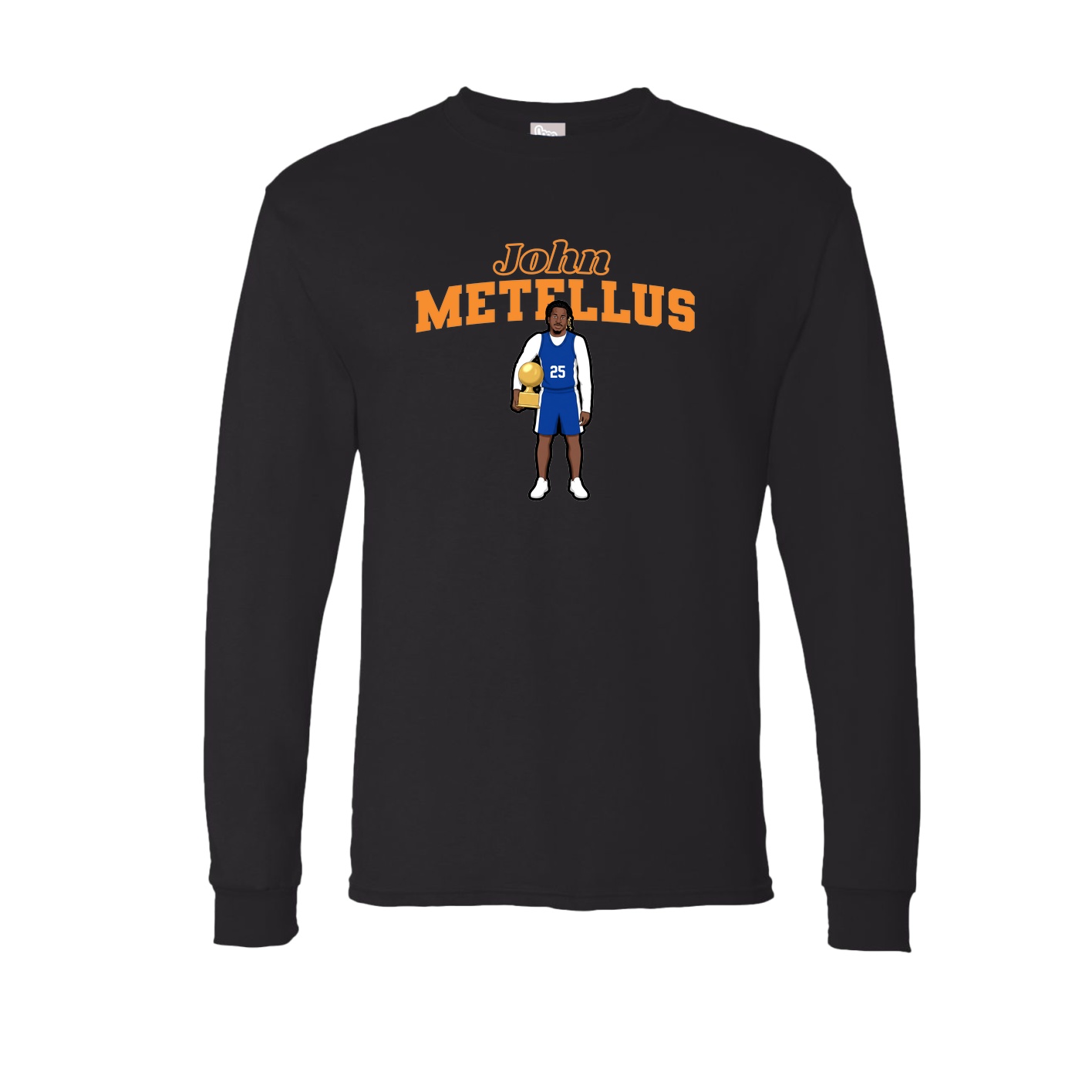 Long Sleeve Tee — Name Arch in Black