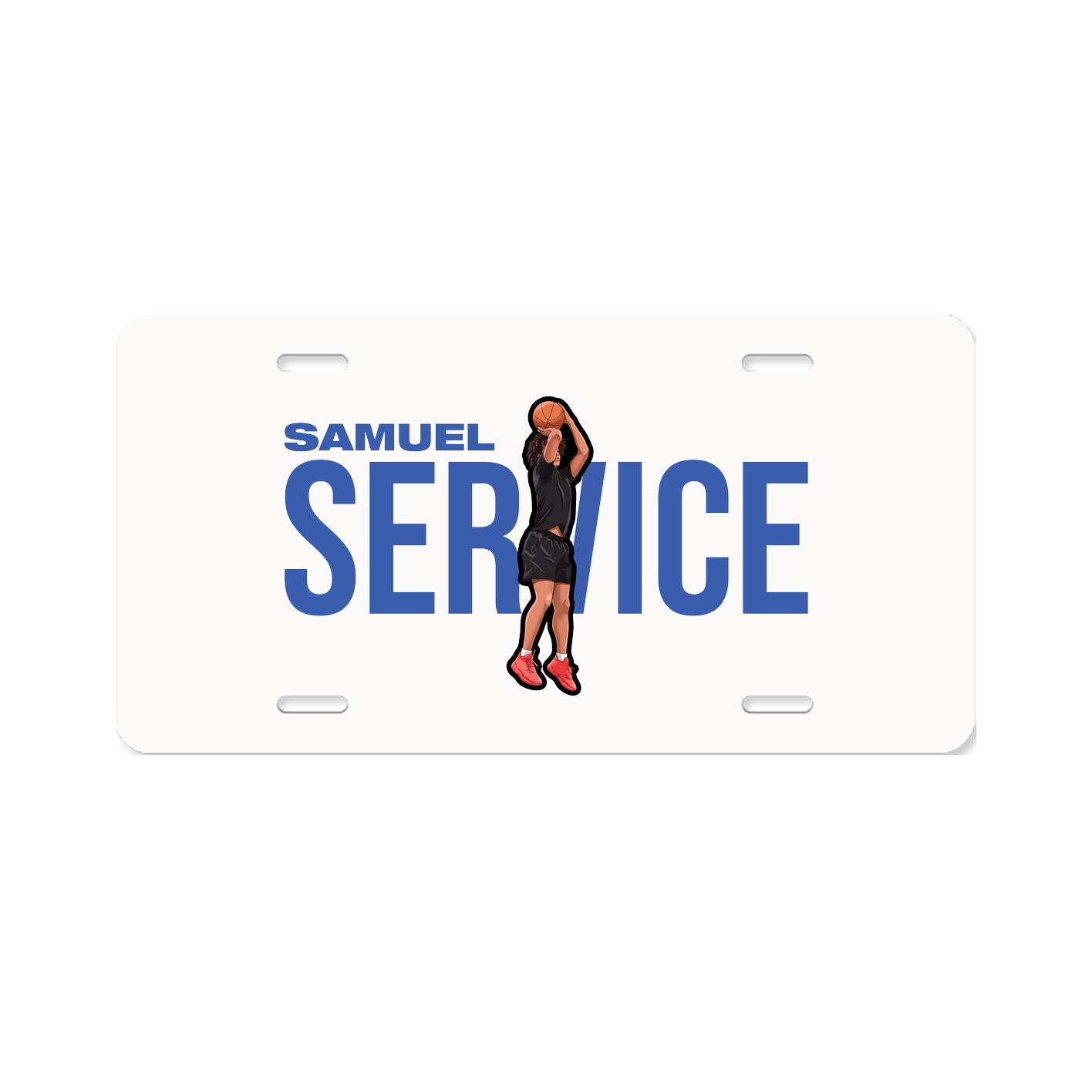 License Plate — Player Name in Classic