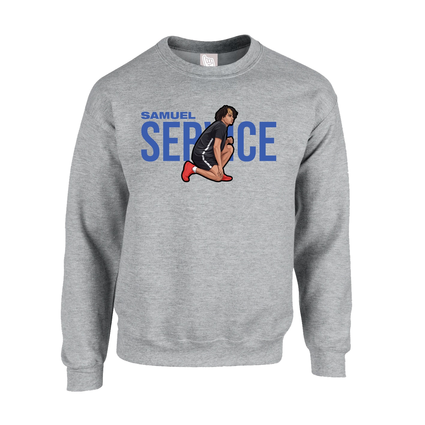 Fleece Crew — Player Name in Grey