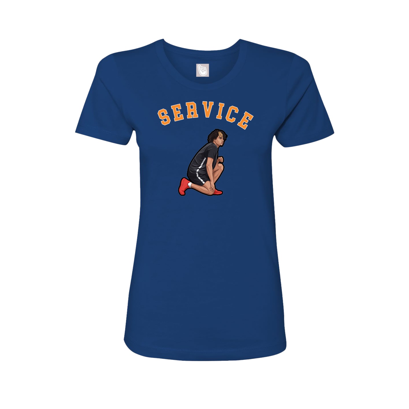 Fitted Women's Tee — Shirsey Arch in Royal