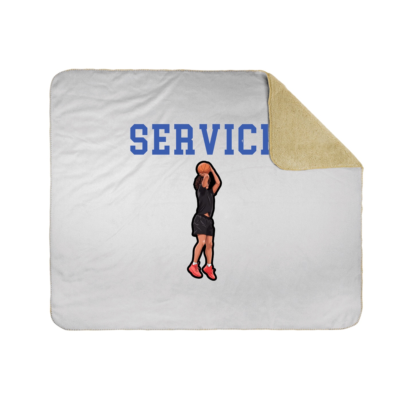 Throw Blanket — Shirsey in White