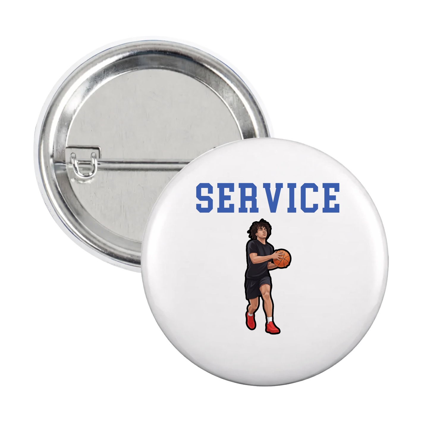 Game Day Button — Shirsey in White