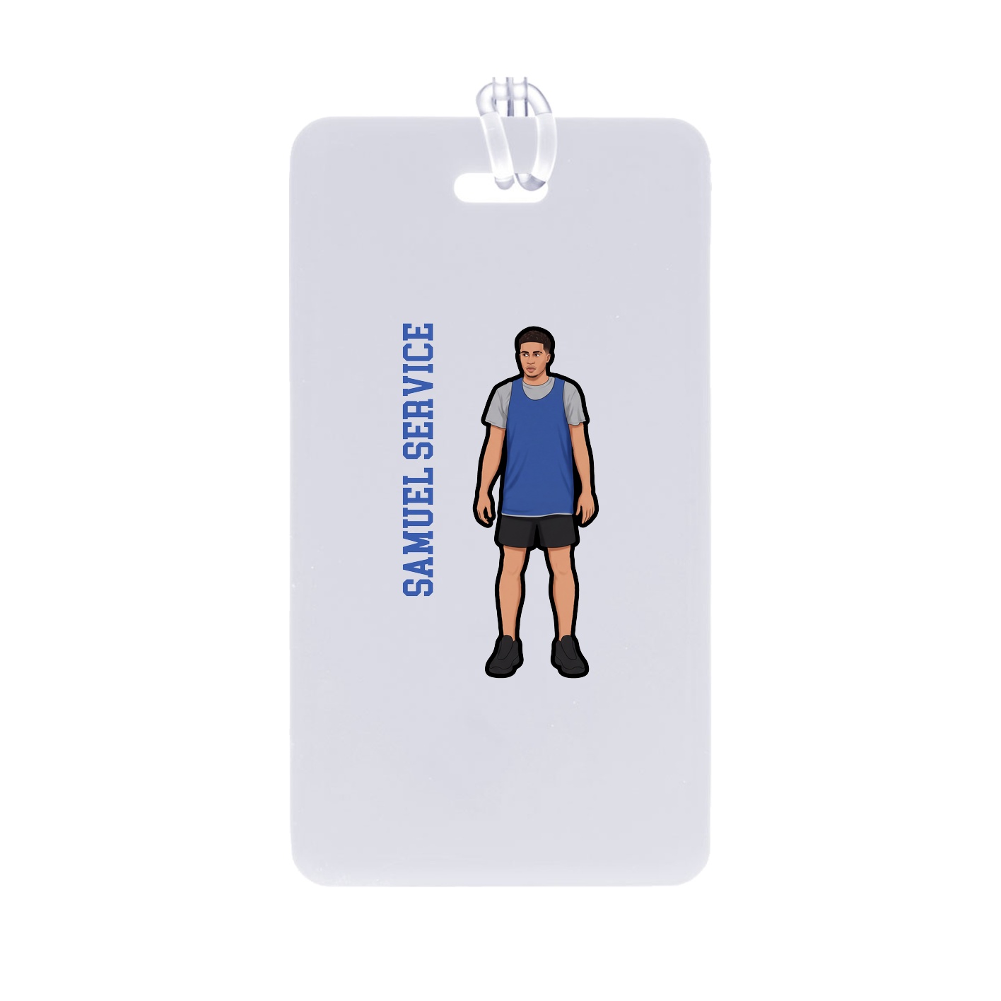 Bag Tag — Name Vertical in Classic