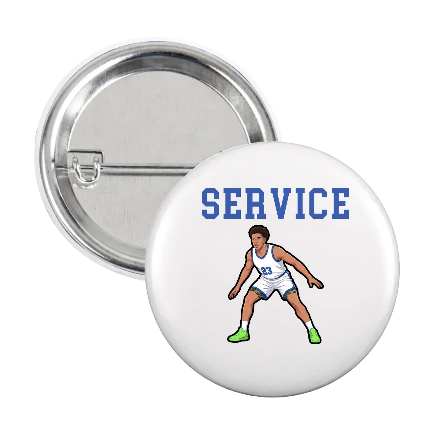 Game Day Button — Shirsey in White