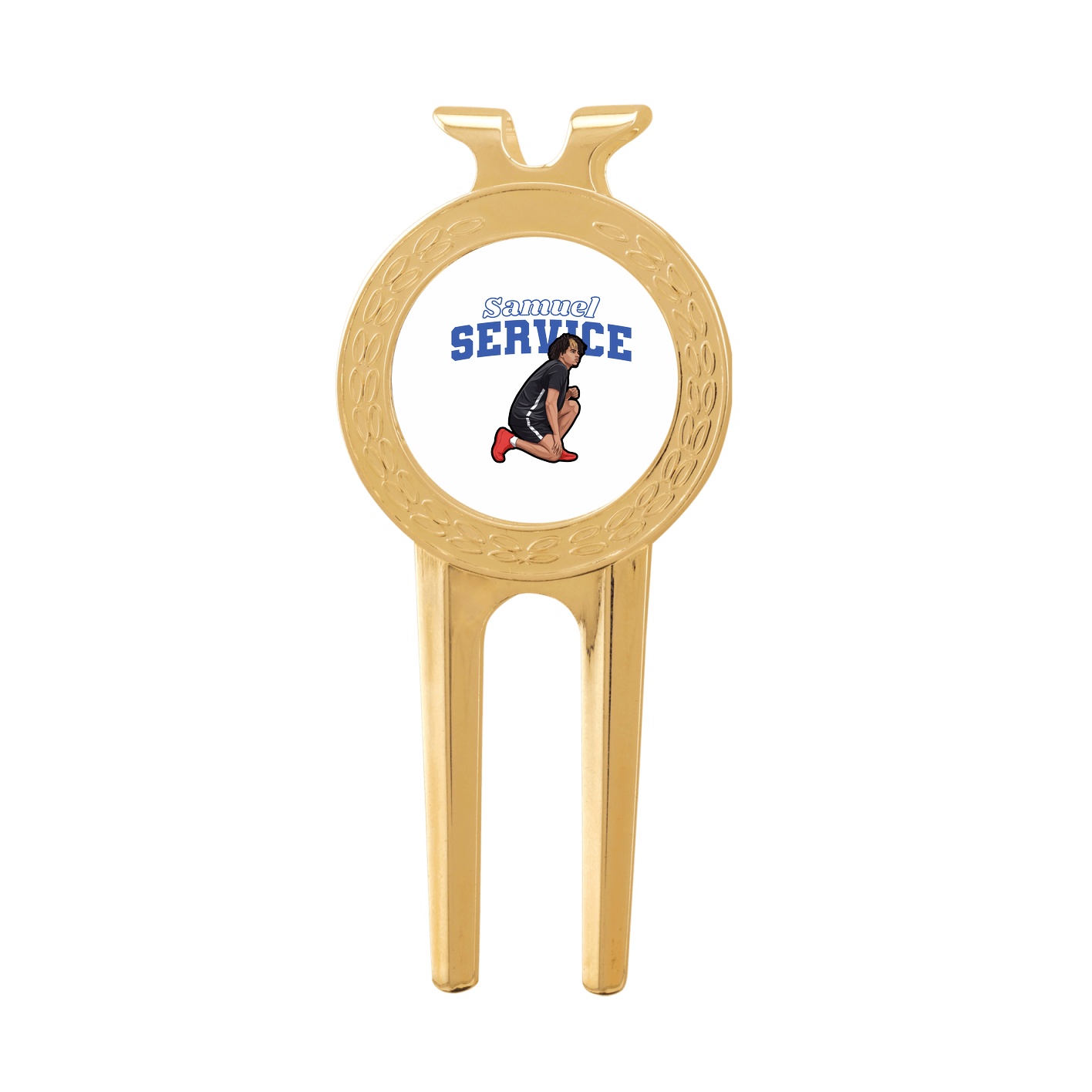 Divot Tool with Ball Marker — Name Arch in Classic