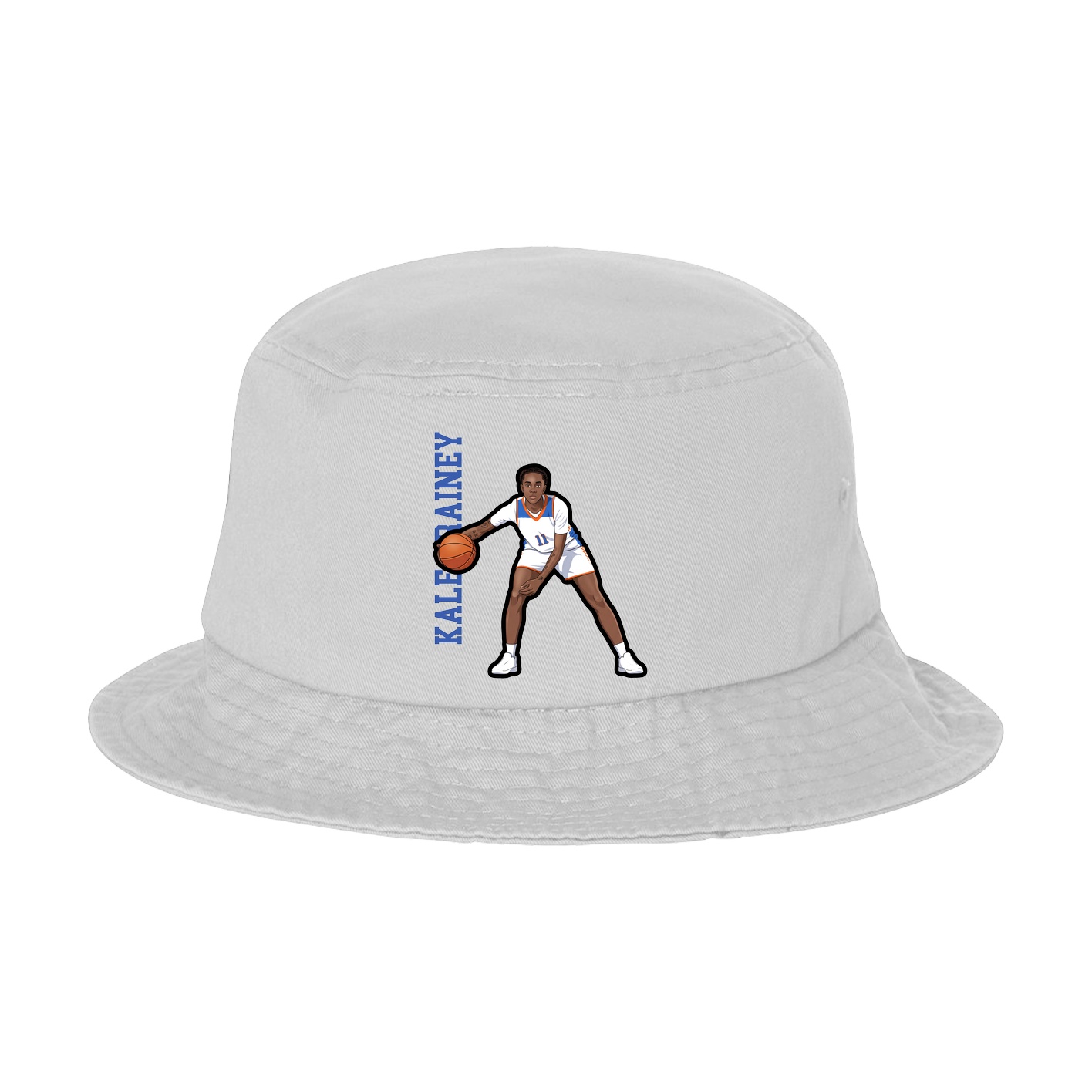 Bucket Cap — Name Vertical in White