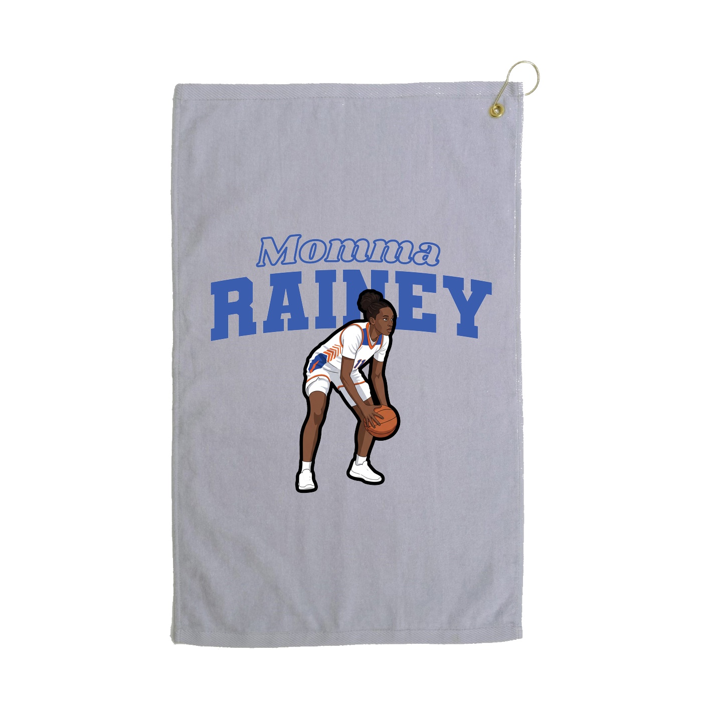 Golf Towel — Mothers Day Block in Grey