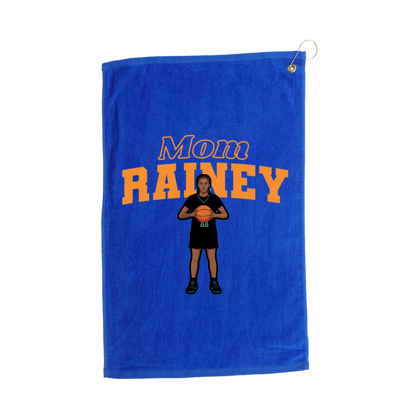 Golf Towel — Mothers Day Block in Royal